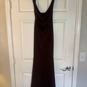 Lulu's Chocolate Brown Slinky Gown